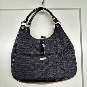 Vera Bradley black quilted shoulder bag